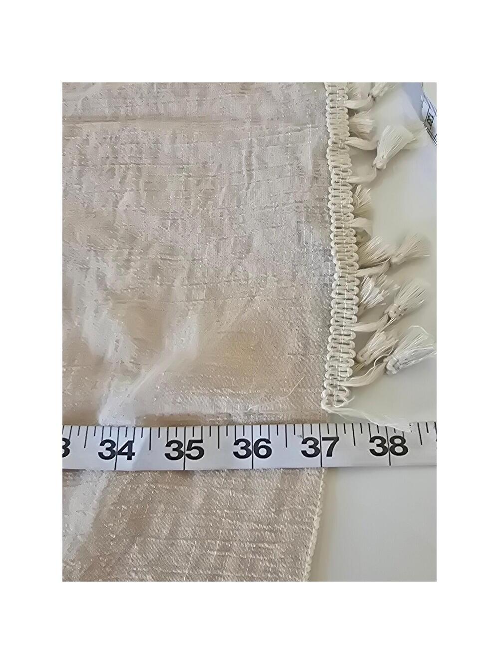Evelyn K New York Beige Tassel Kimono Cardigan Cover Up - Picture 7 of 10